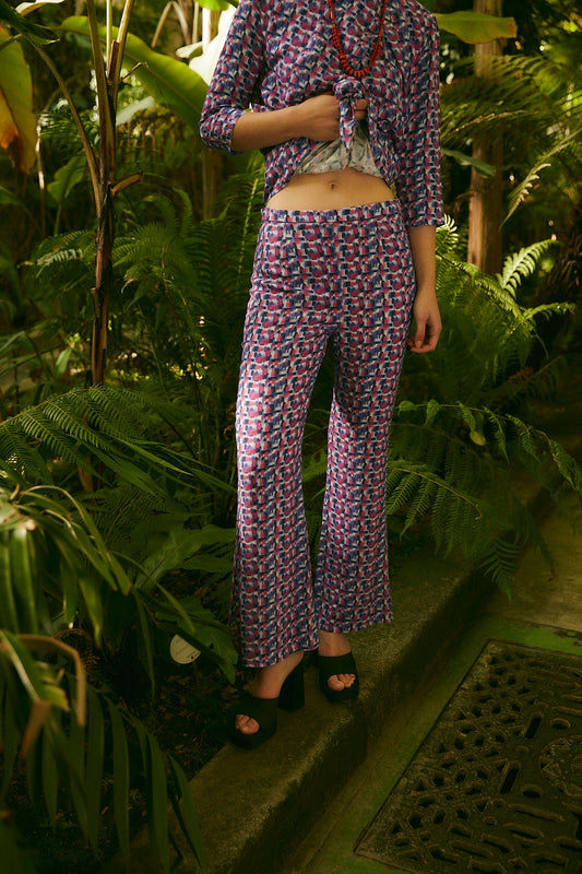 PANTALÓN CROP PINCEL FRESA