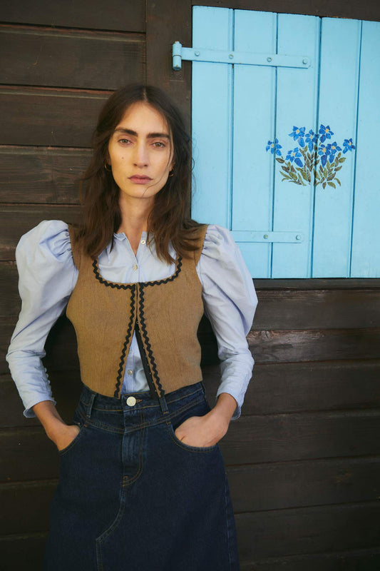 CORSET TIROL RÚSTICO BEIGE