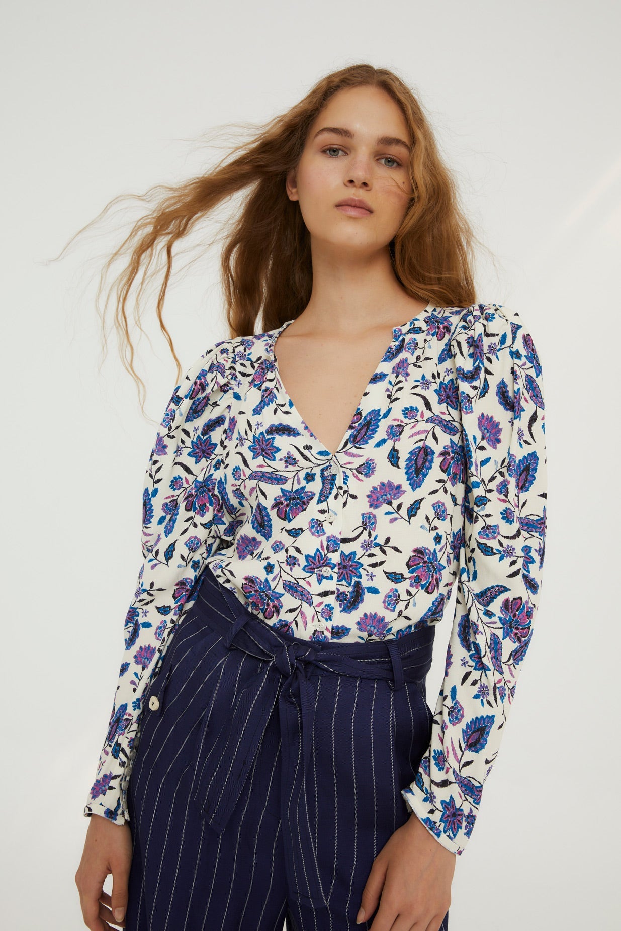 BLUSA VALS FLORAL AZUL