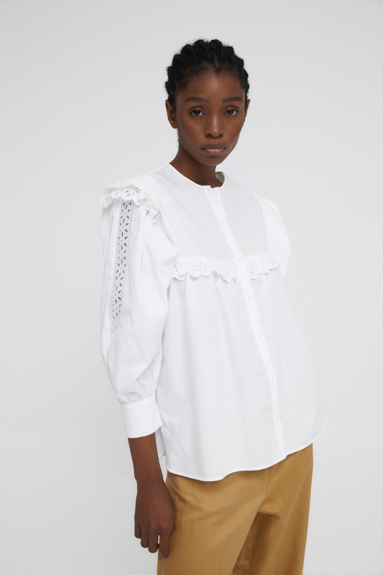 BLUSA FEDERICA POPELIN BLANCO