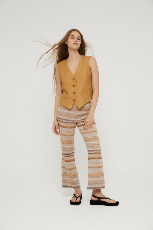 SIXTY CROP PANTS GOBI NUDE