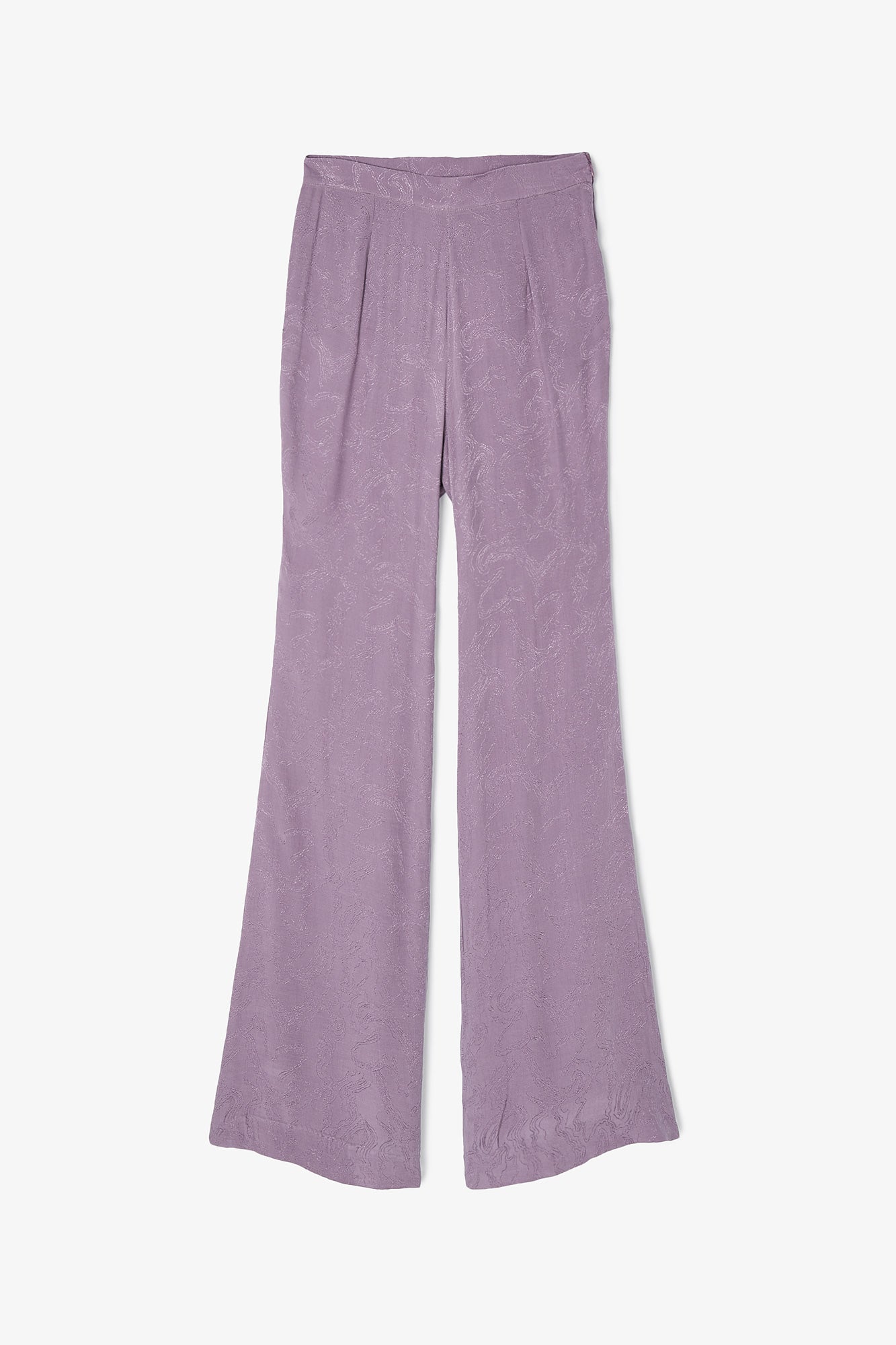 PANTALON PLIEGUE ONDAS MALVA