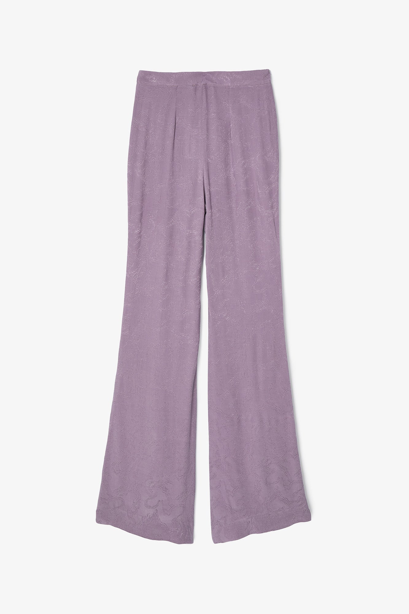 PANTALON PLIEGUE ONDAS MALVA