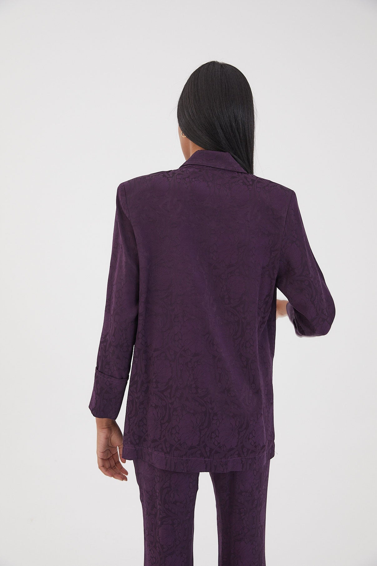 CHAQUETA ICON JCQ FLOR RETRO MORADO