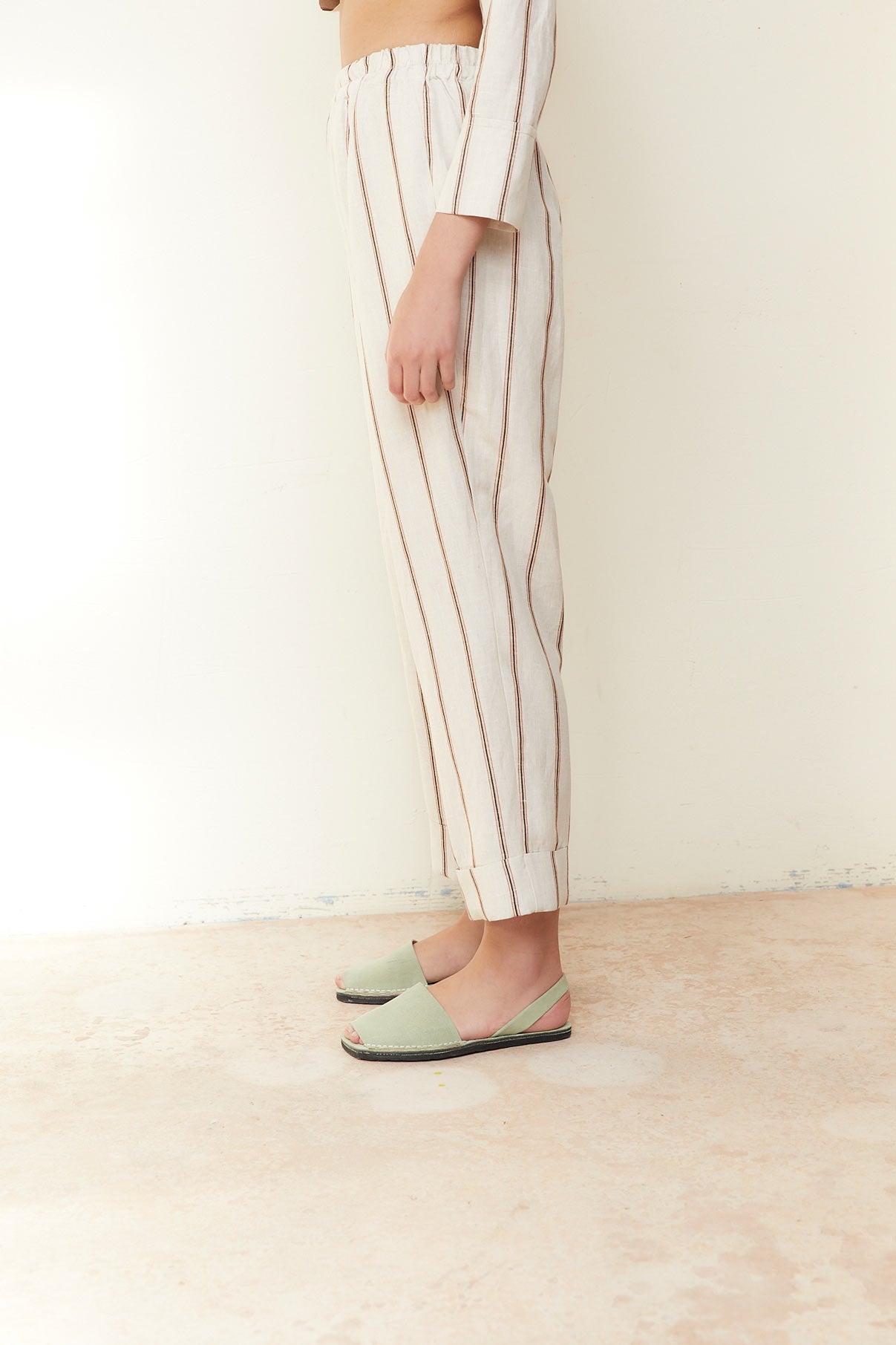 PANTALON SUSAN RAYA LINO NATURAL