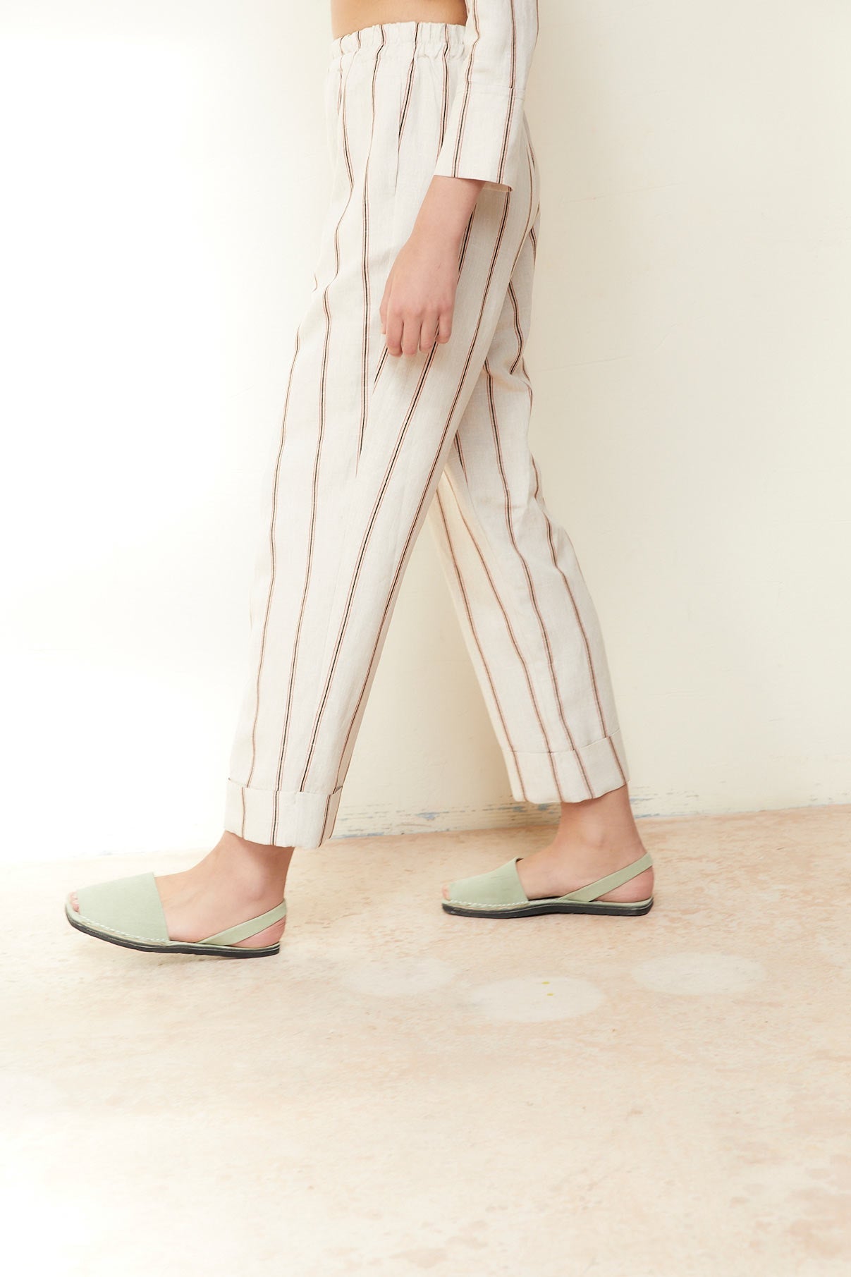 PANTALON SUSAN RAYA LINO NATURAL