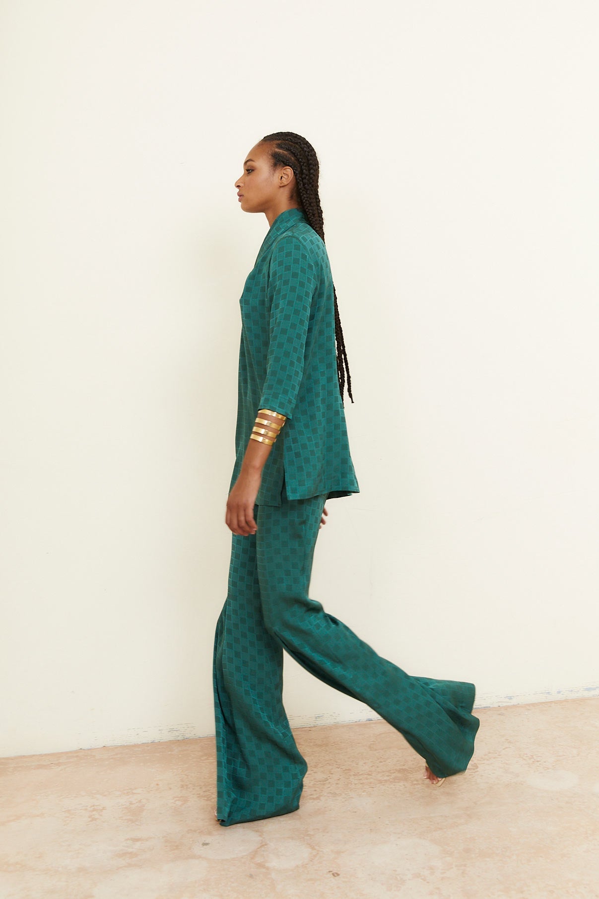 PANTALON ICON CUADRO VERDE