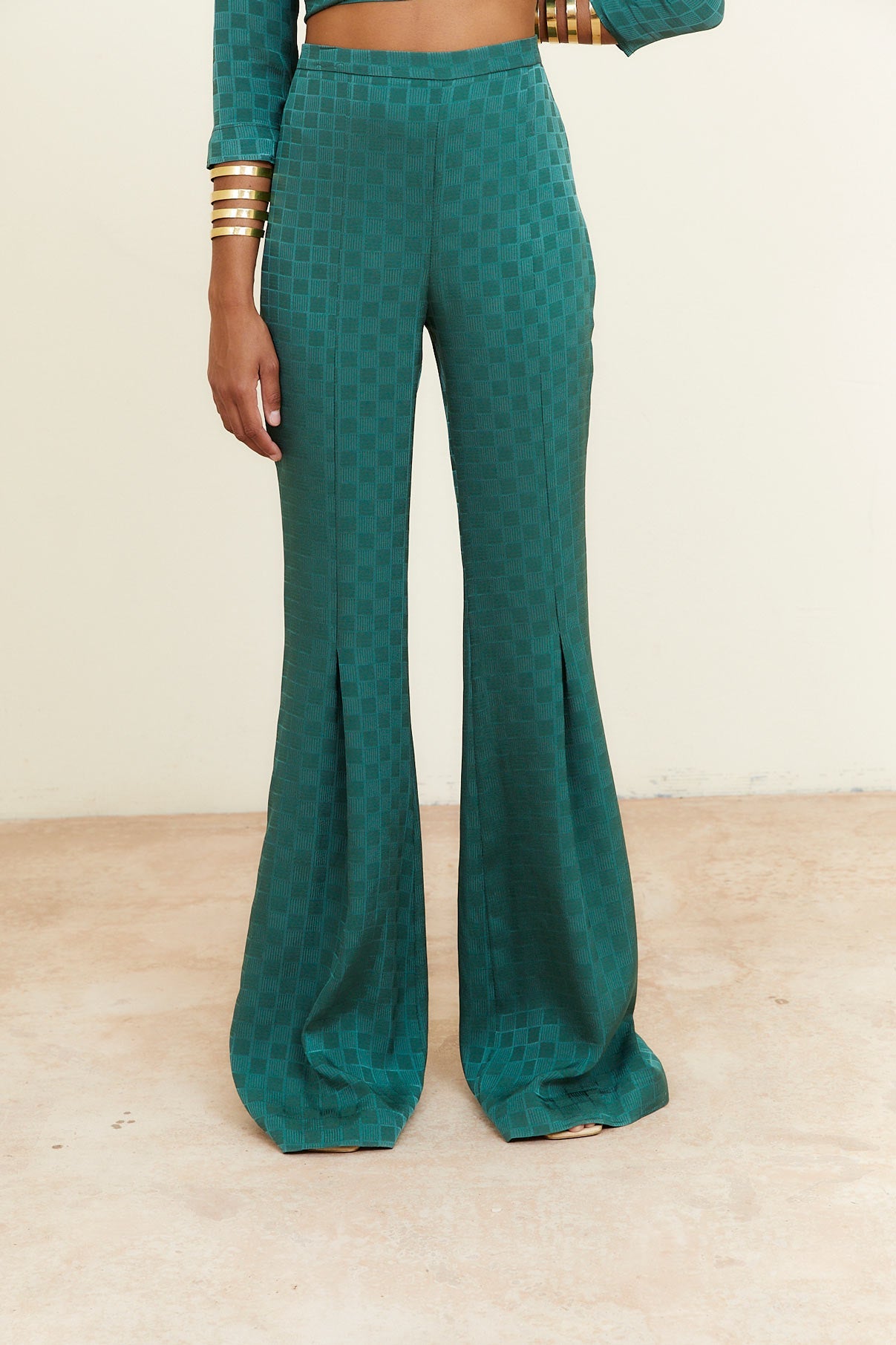 PANTALON ICON CUADRO VERDE