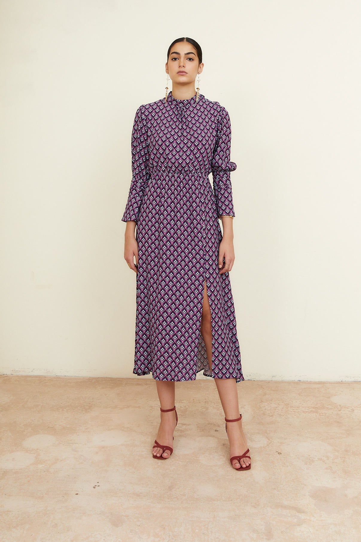 COPOLA CELOSIA DRESS PURPLE