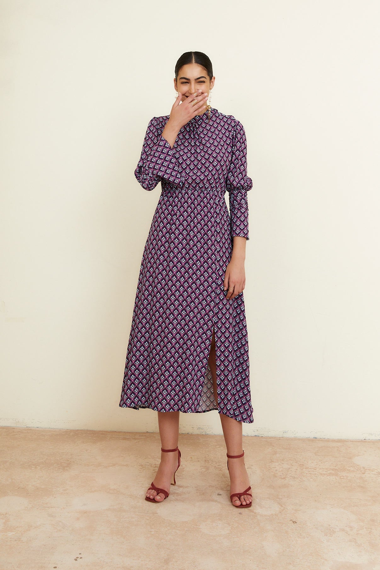 COPOLA CELOSIA DRESS PURPLE