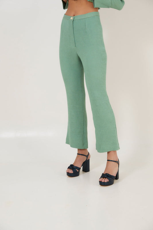 SIXTIES CROP PANTS WRINKLES WATER