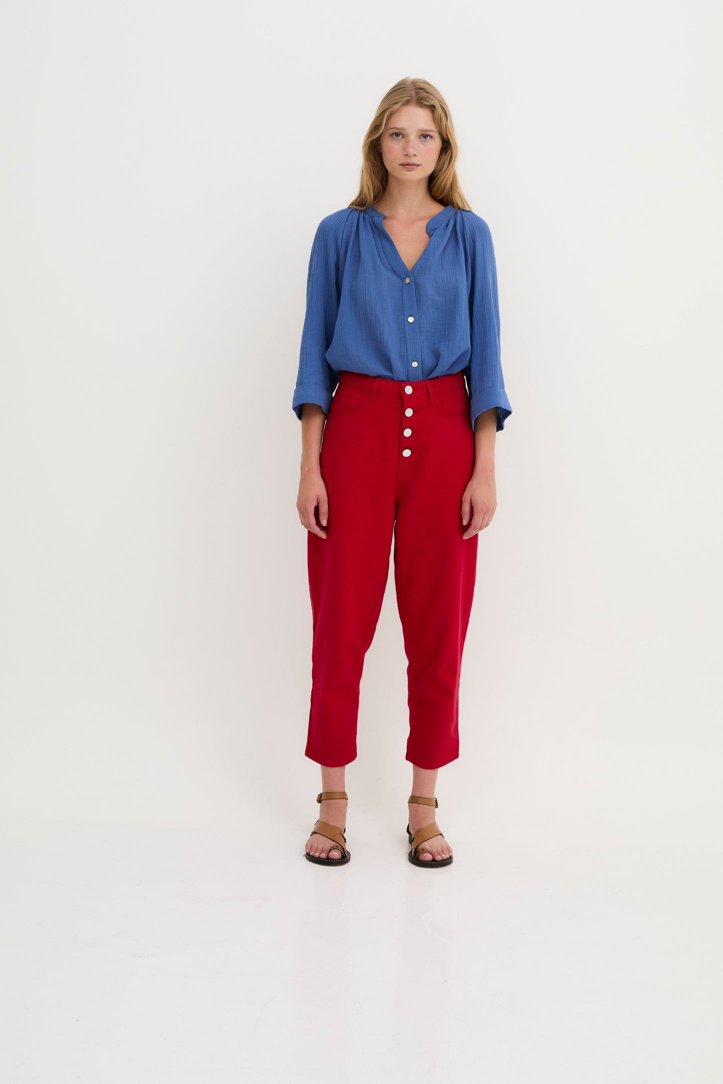 MALIBU RED TWILL JEANS