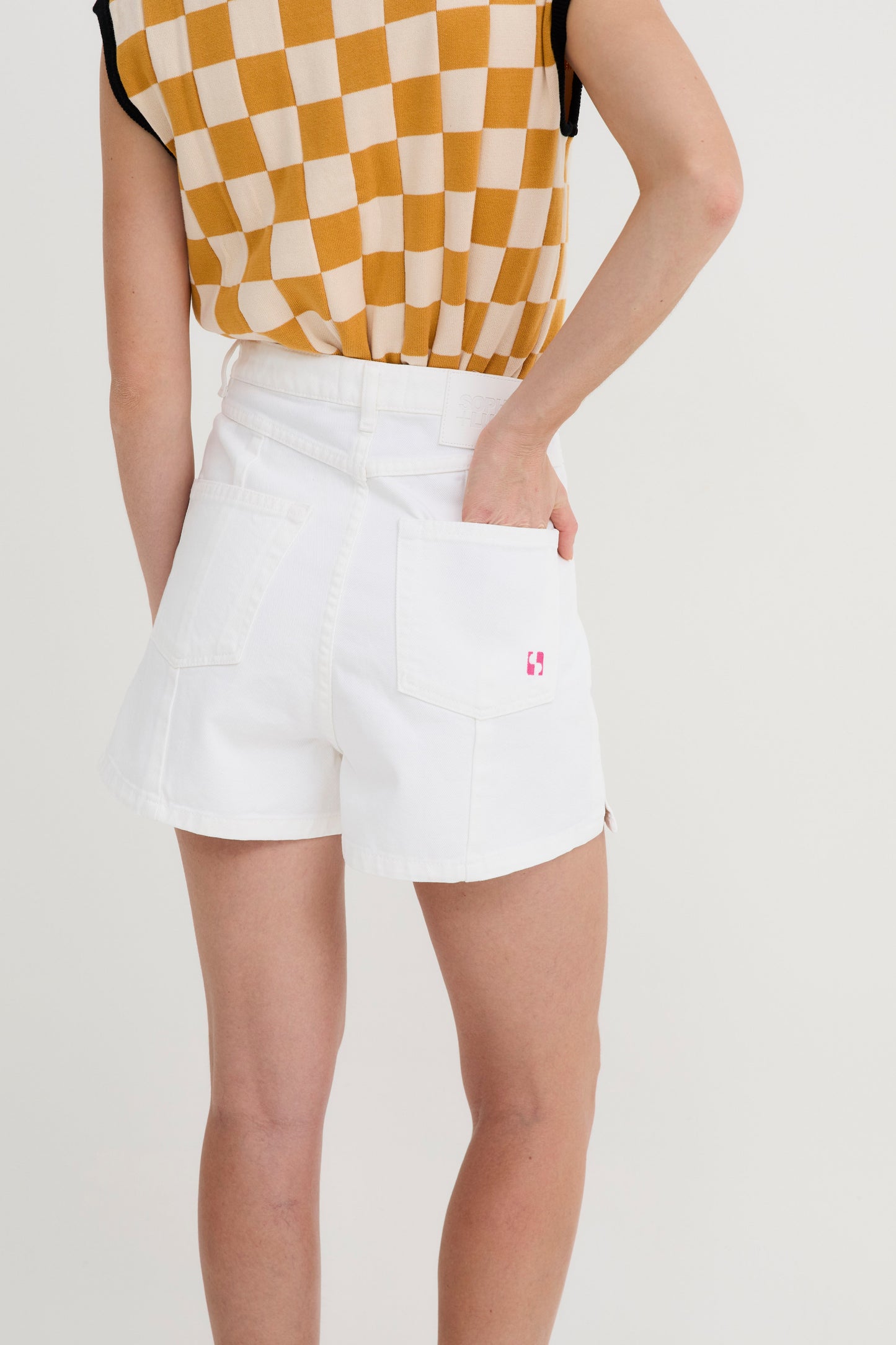 LUCIA SARGA SHORTS OFF-WHITE