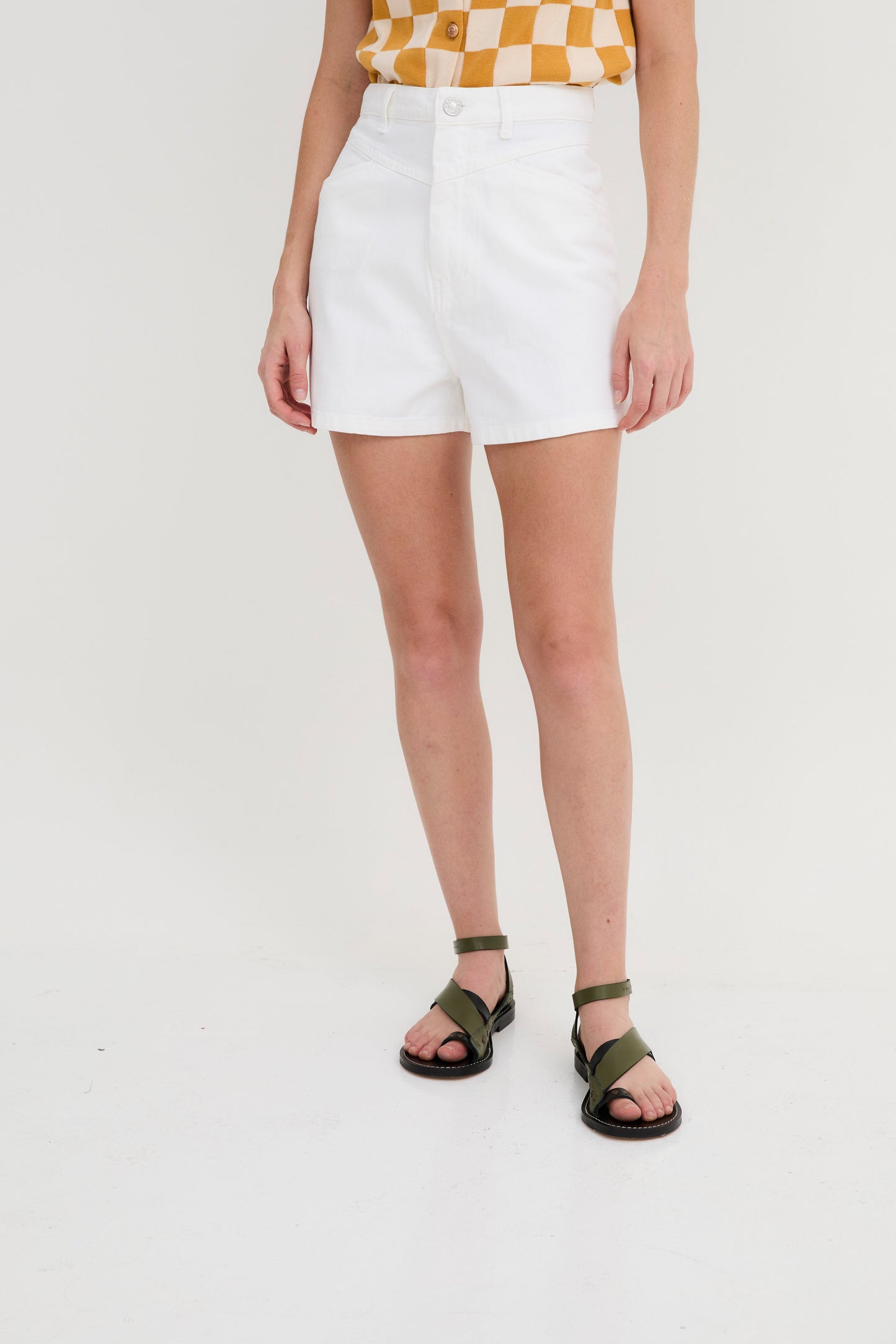 LUCIA SARGA SHORTS OFF-WHITE