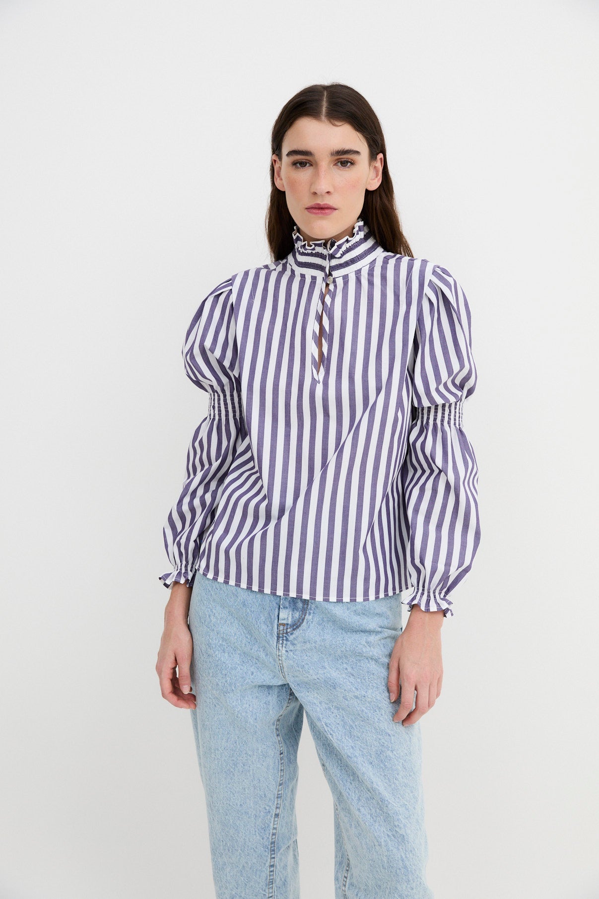 BLUSA GOTA RAYA MORADO