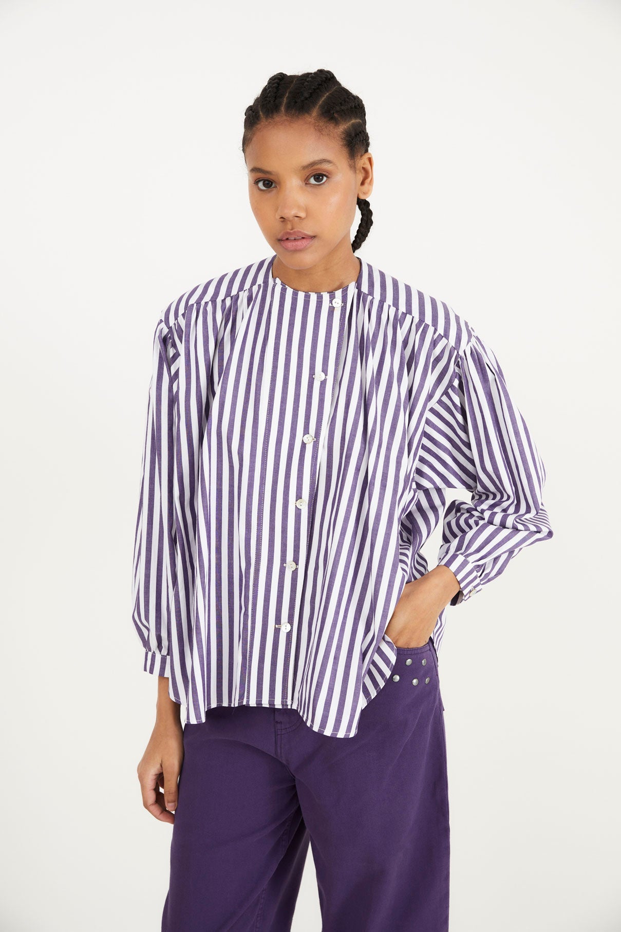 BLUSA TIRSO RAYA MORADO