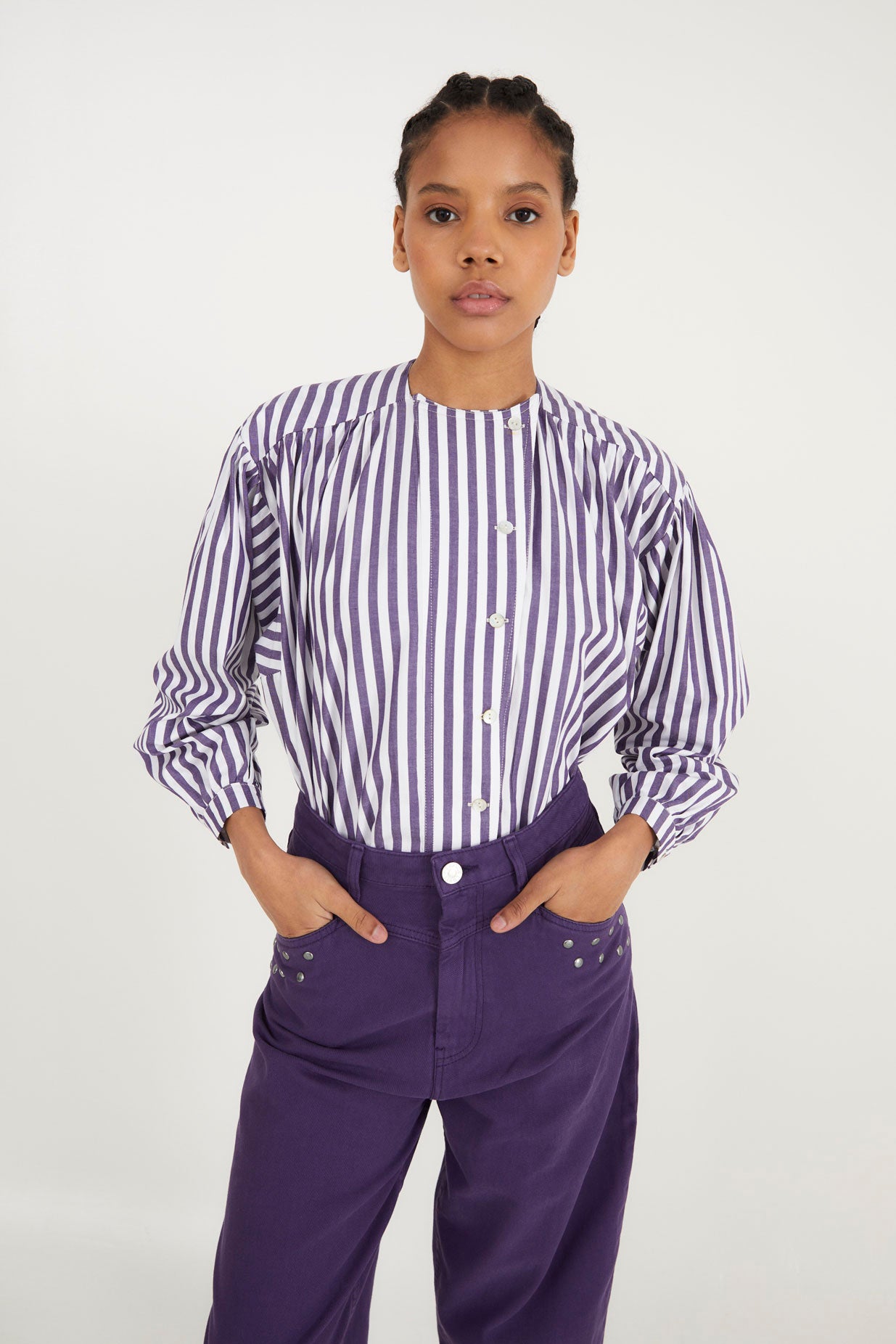 BLUSA TIRSO RAYA MORADO