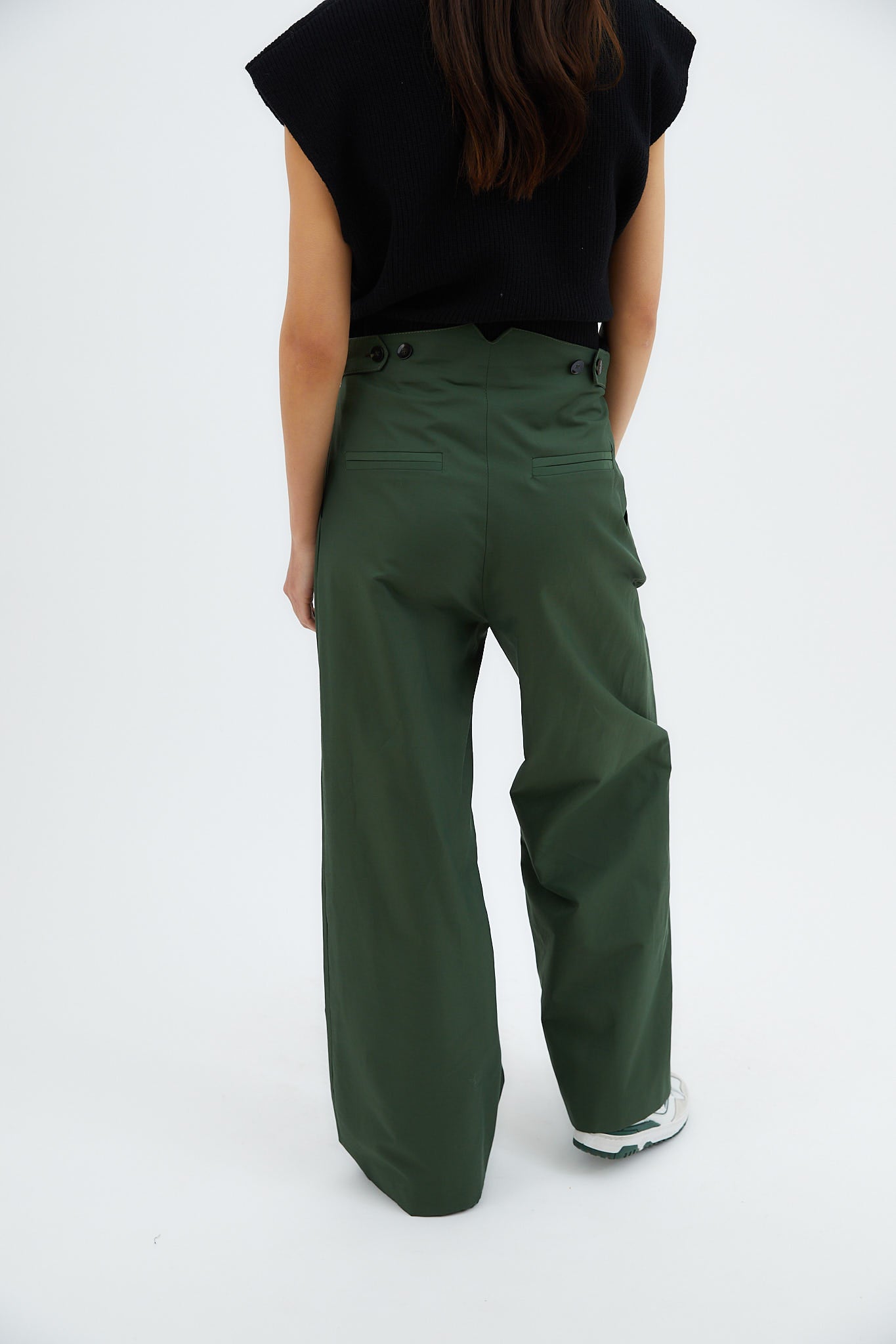 PANTALON WOODY GABARDINA VERDE