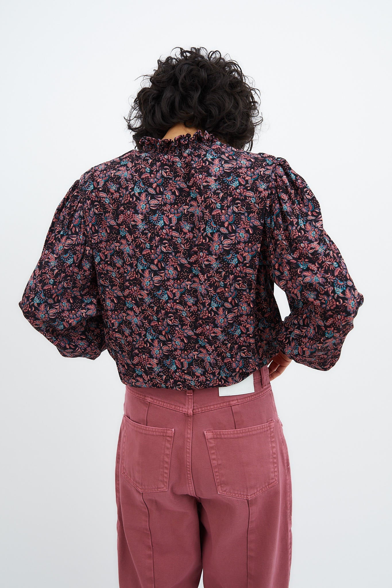 BLUSA CARMEN FLOR CHINA ROSA