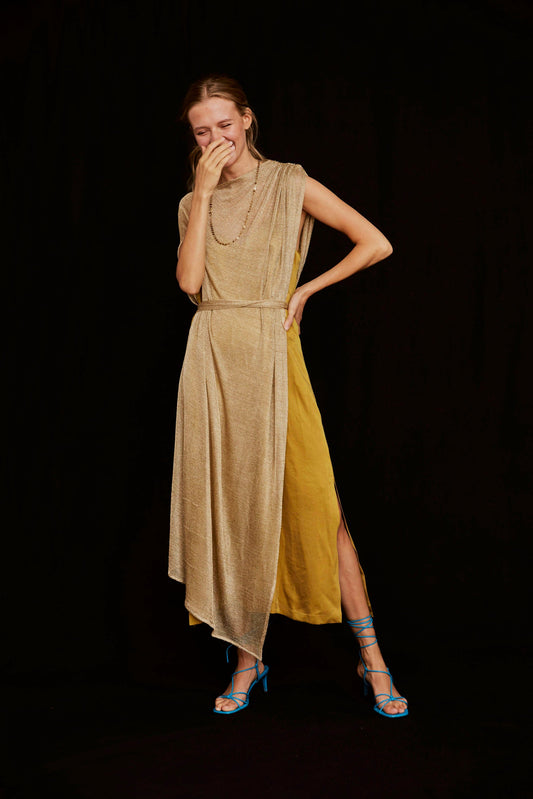 VESTIDO ROMA OCRE