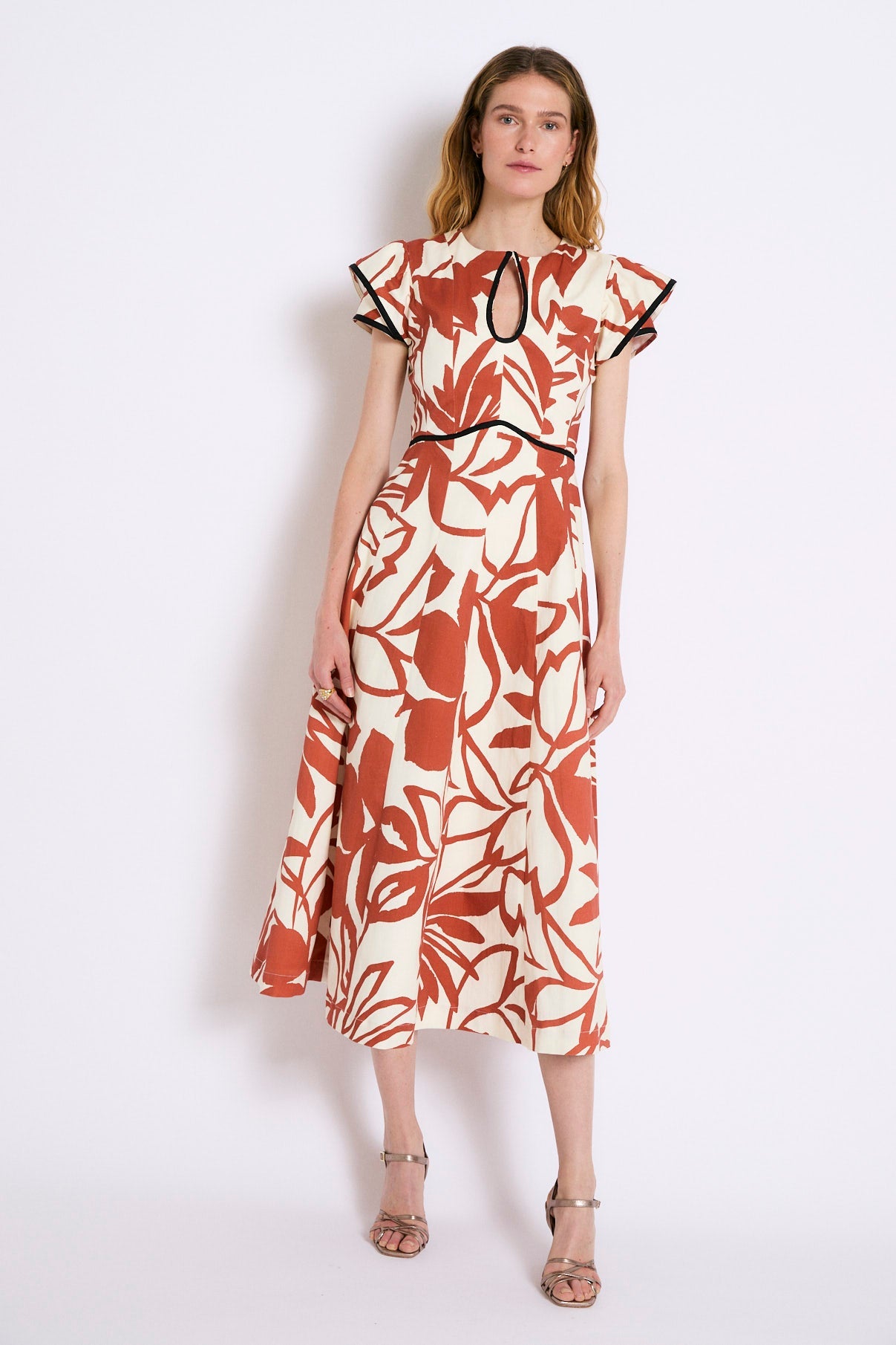 MONICA TROPICAL TILE DRESS