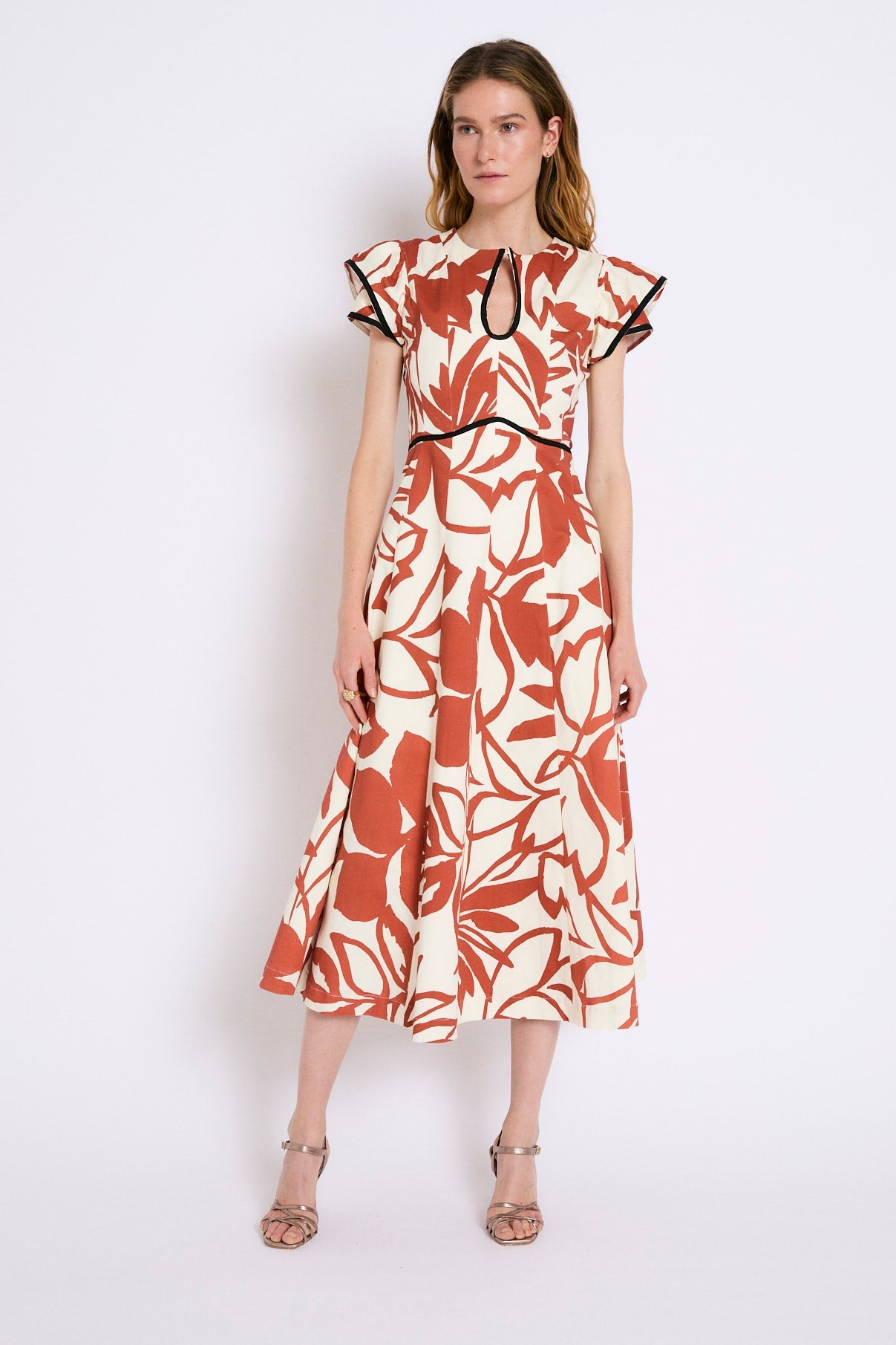 MONICA TROPICAL TILE DRESS