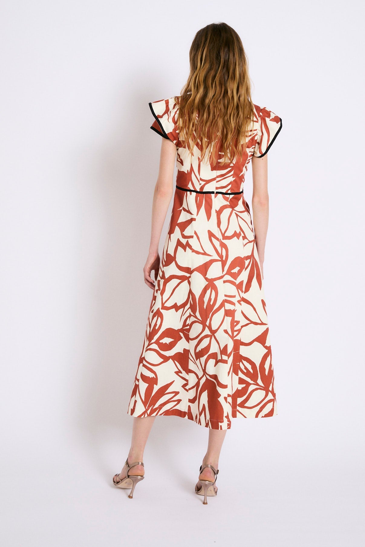 MONICA TROPICAL TILE DRESS
