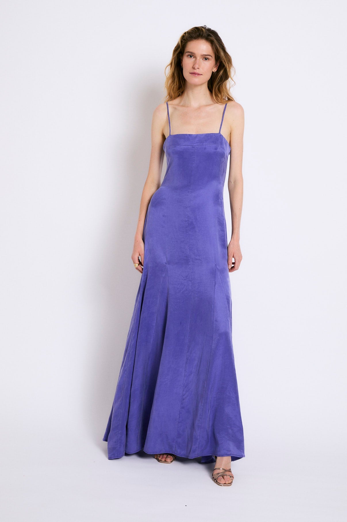 CORINTHIAN PURPLE CUPRO DRESS