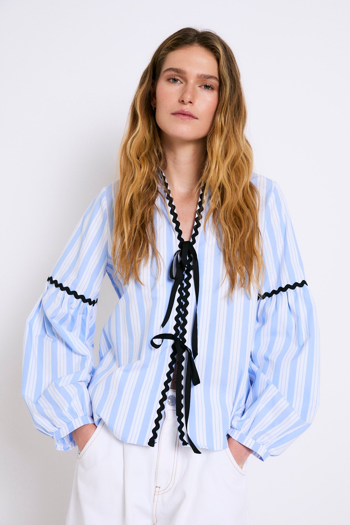 BLUSA CRISTINA RAYA MIX AZUL
