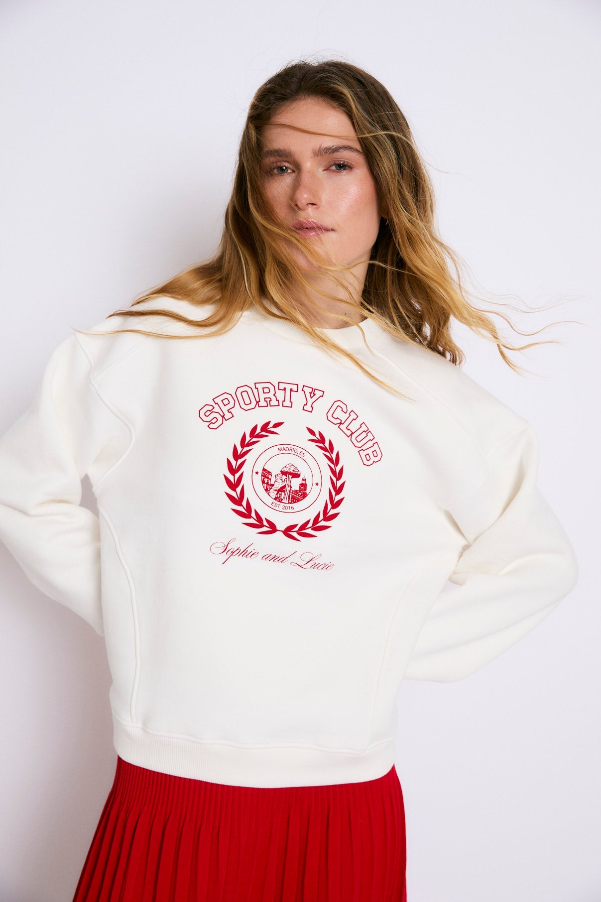 SPORTY RAW FLEECE SWEATSHIRT