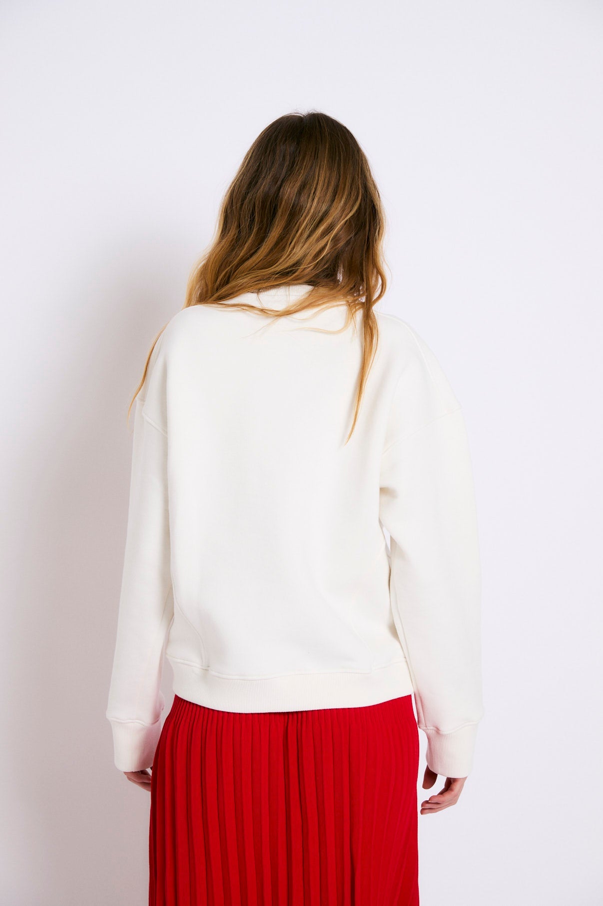 SPORTY RAW FLEECE SWEATSHIRT