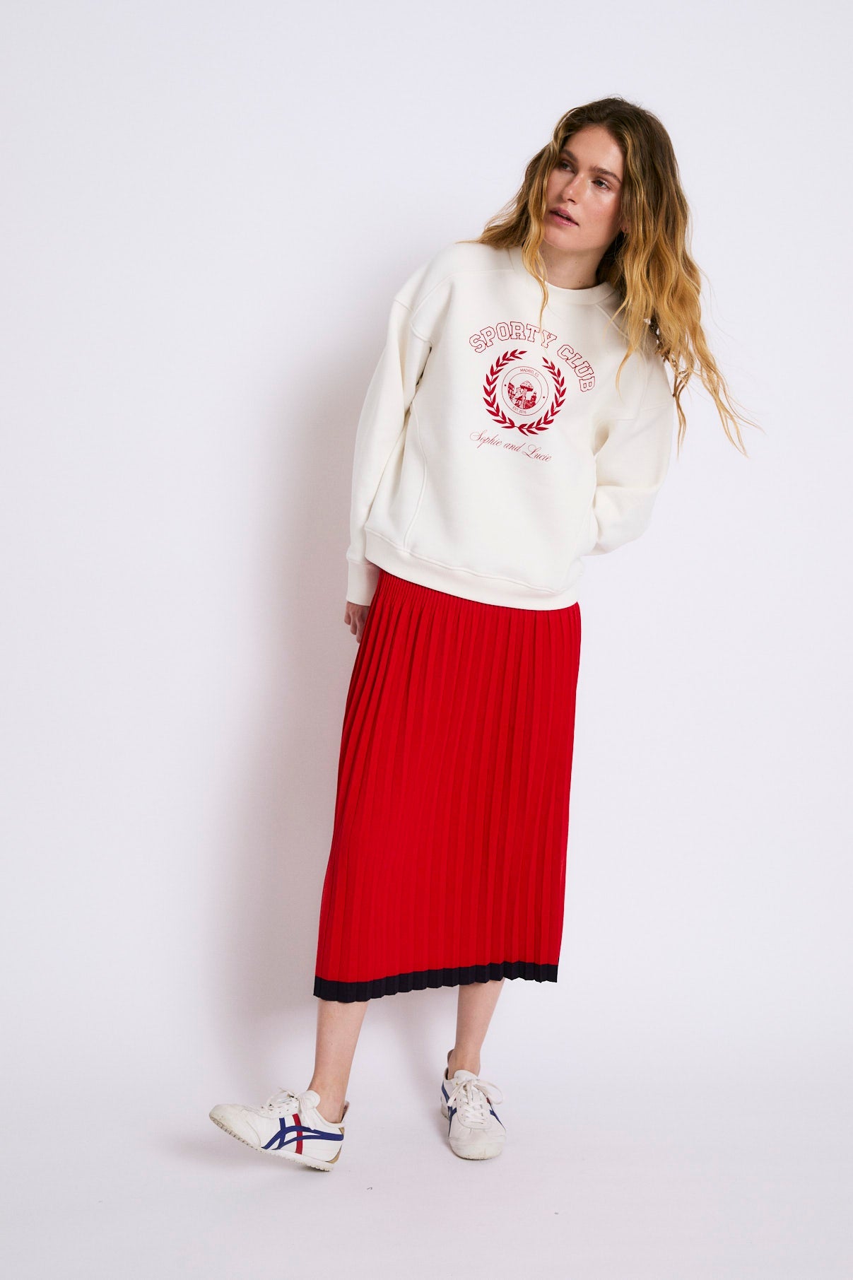 SPORTY RAW FLEECE SWEATSHIRT