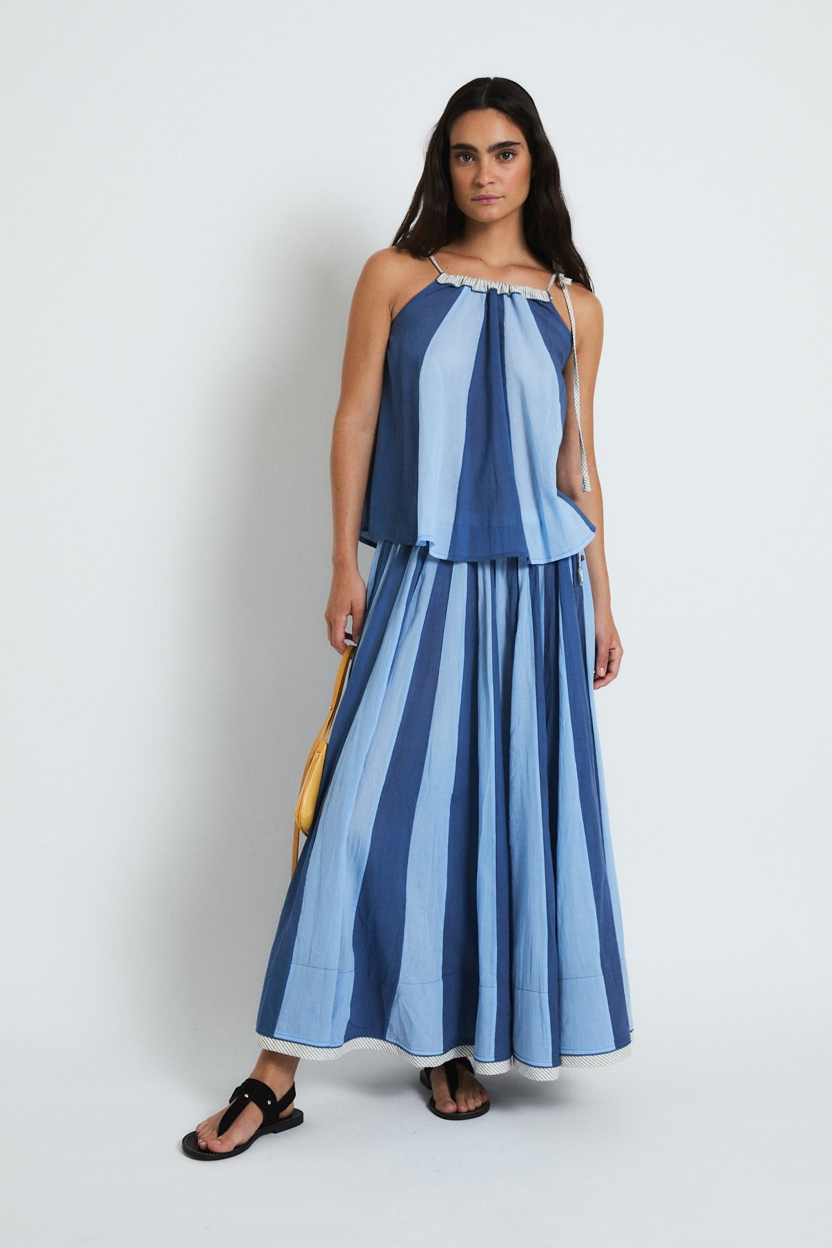 FALDA CIRCO VOILE AZUL