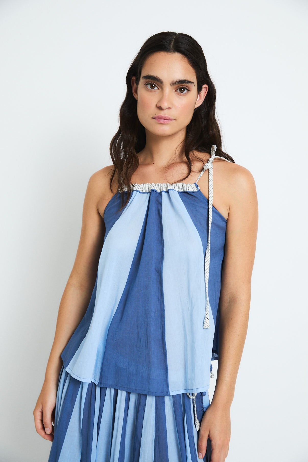 TOP CIRCO VOILE AZUL