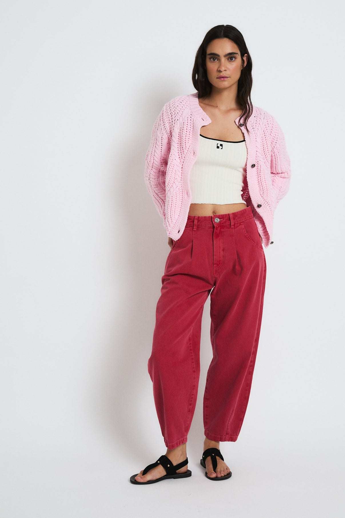 LOUISIANA PINK KNITTED JACKET