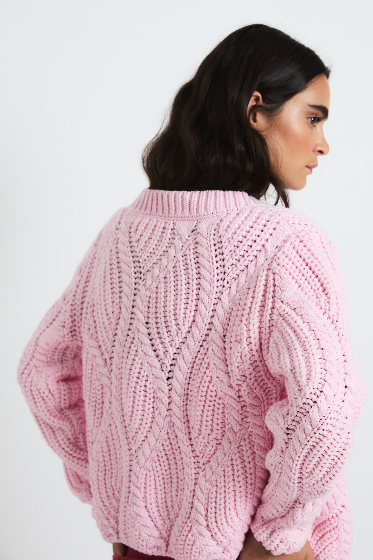 LOUISIANA PINK KNITTED JACKET