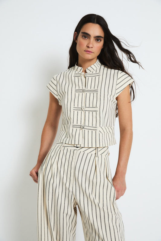 TOP GINZA RAYA NEGRO