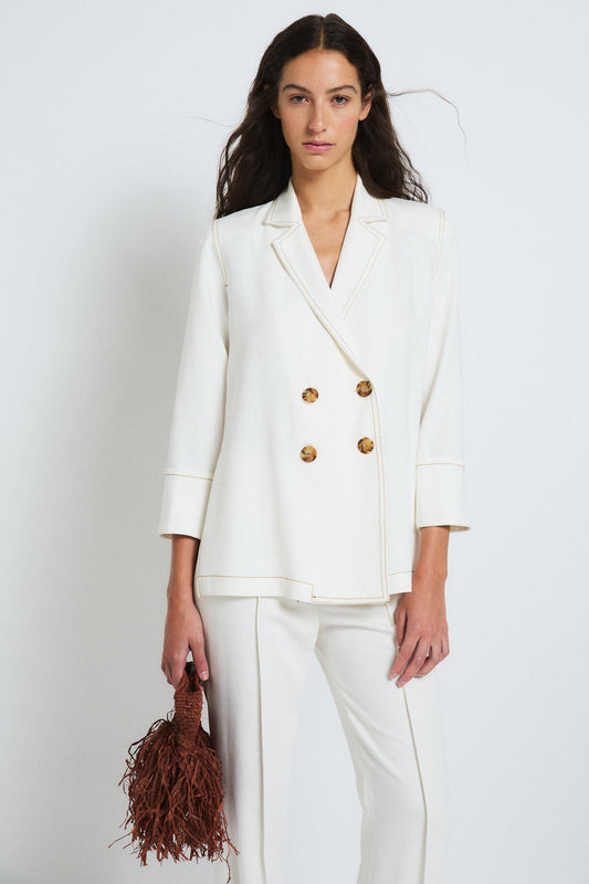 CHAQUETA ICON TENCEL CRUDO