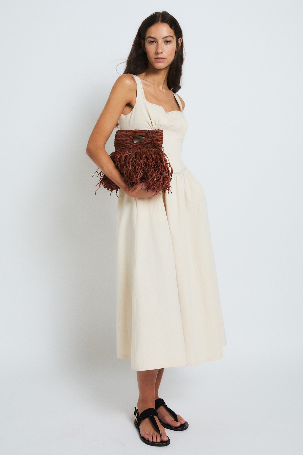 KENDAL ECRU SAFARI DRESS