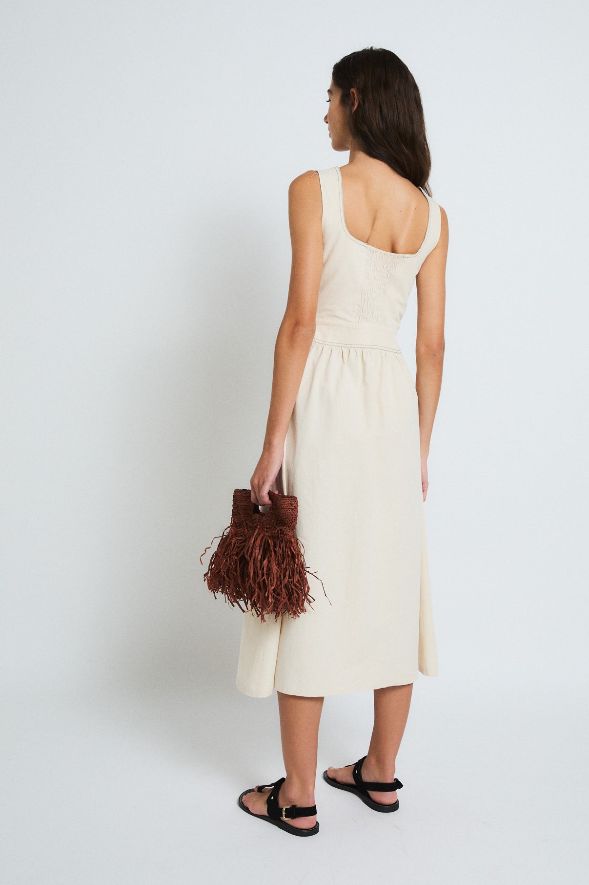 KENDAL ECRU SAFARI DRESS