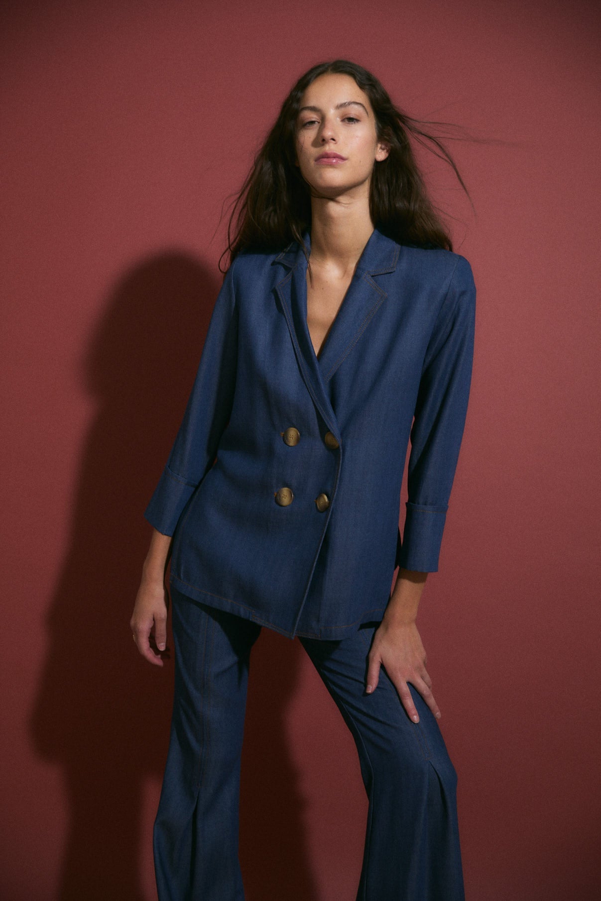 TOTAL LOOK ICON TENCEL AZUL
