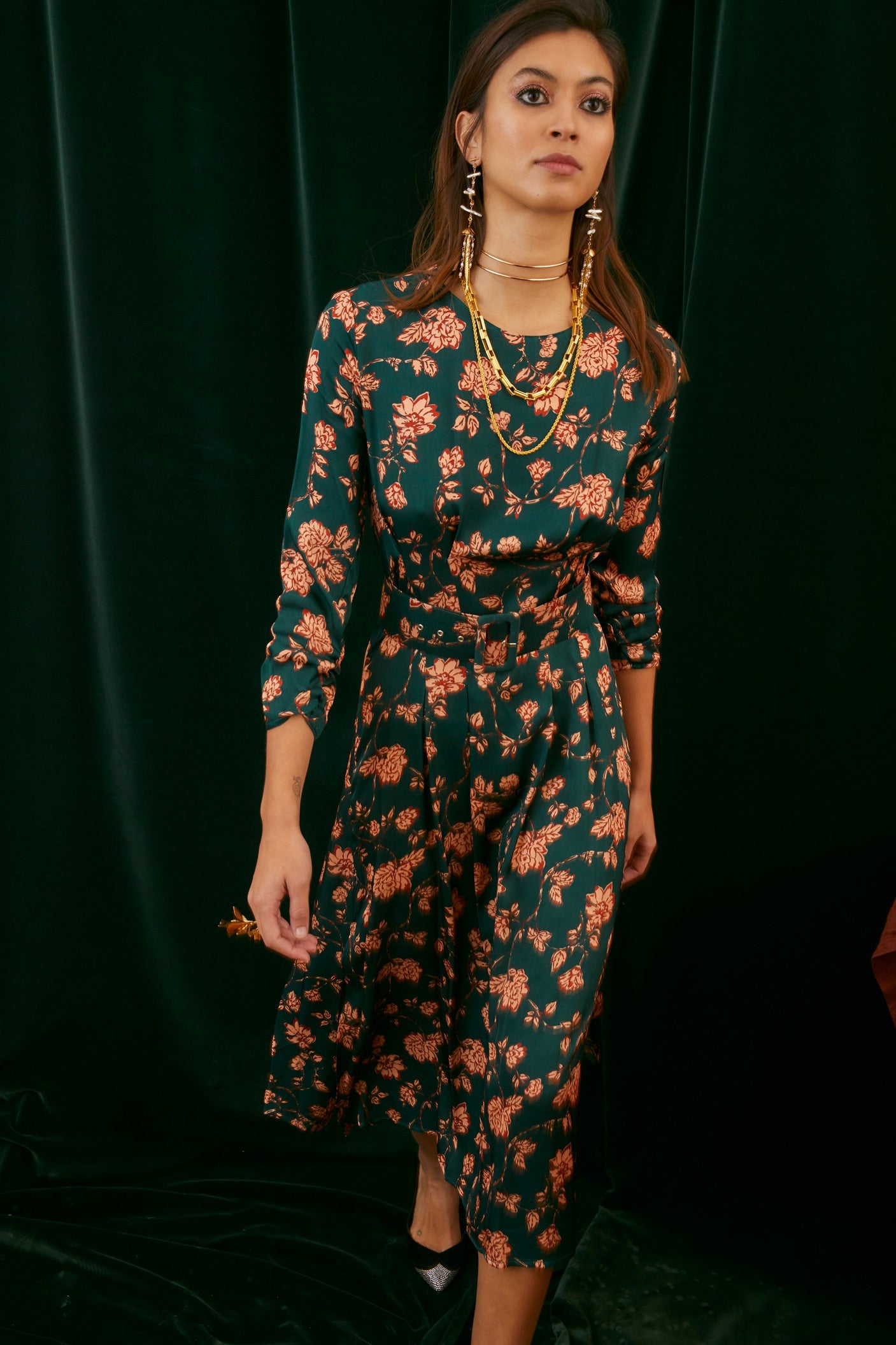 COMBE DRESS WITH FLOWERS