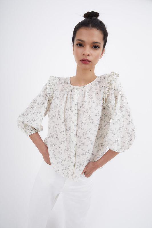 BLUSA CAROLA FLOR BI