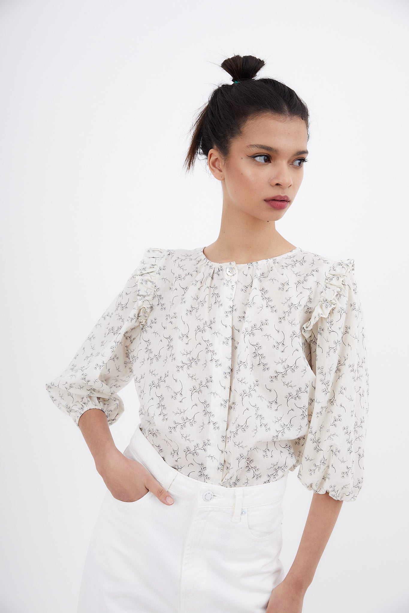 BLUSA CAROLA FLOR BI