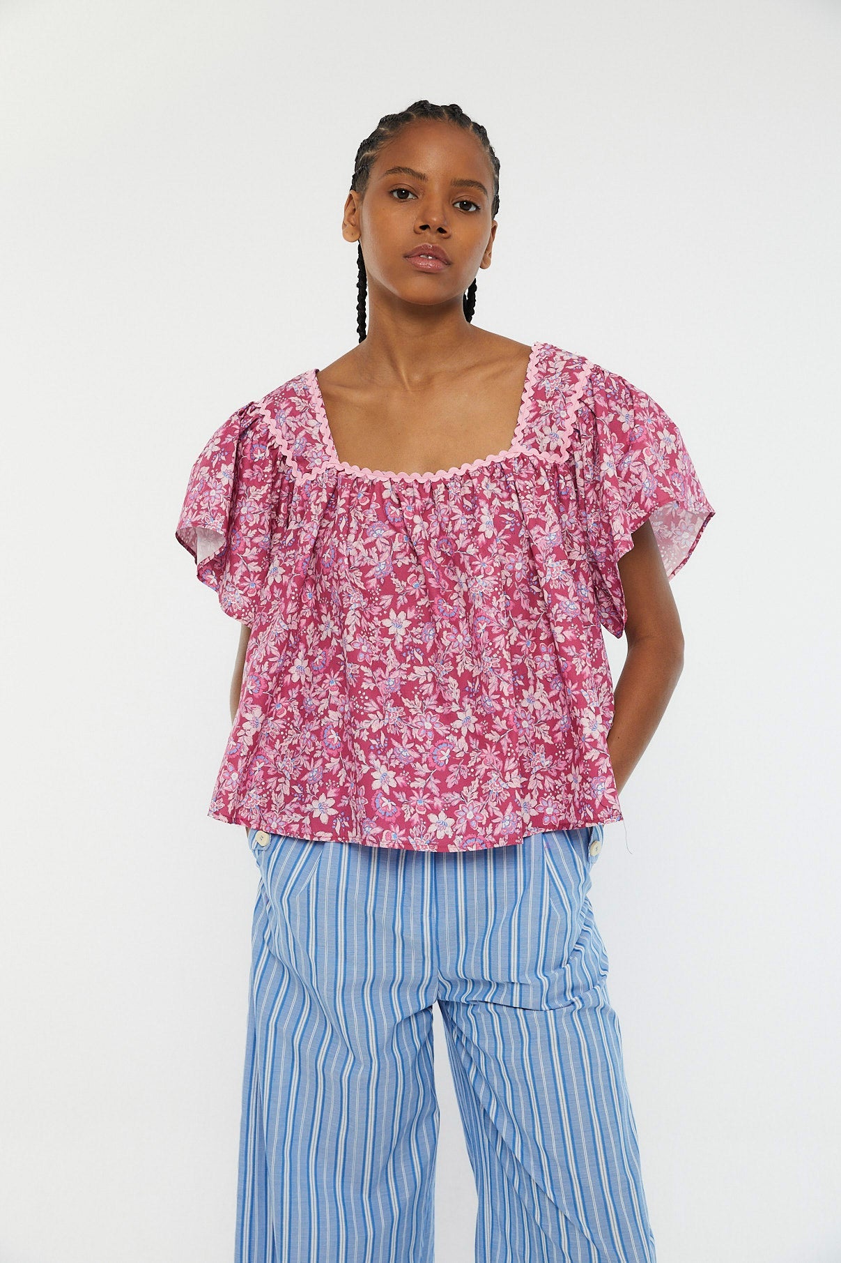 BLUSA MARGARITA PRIMAVERA FRESA