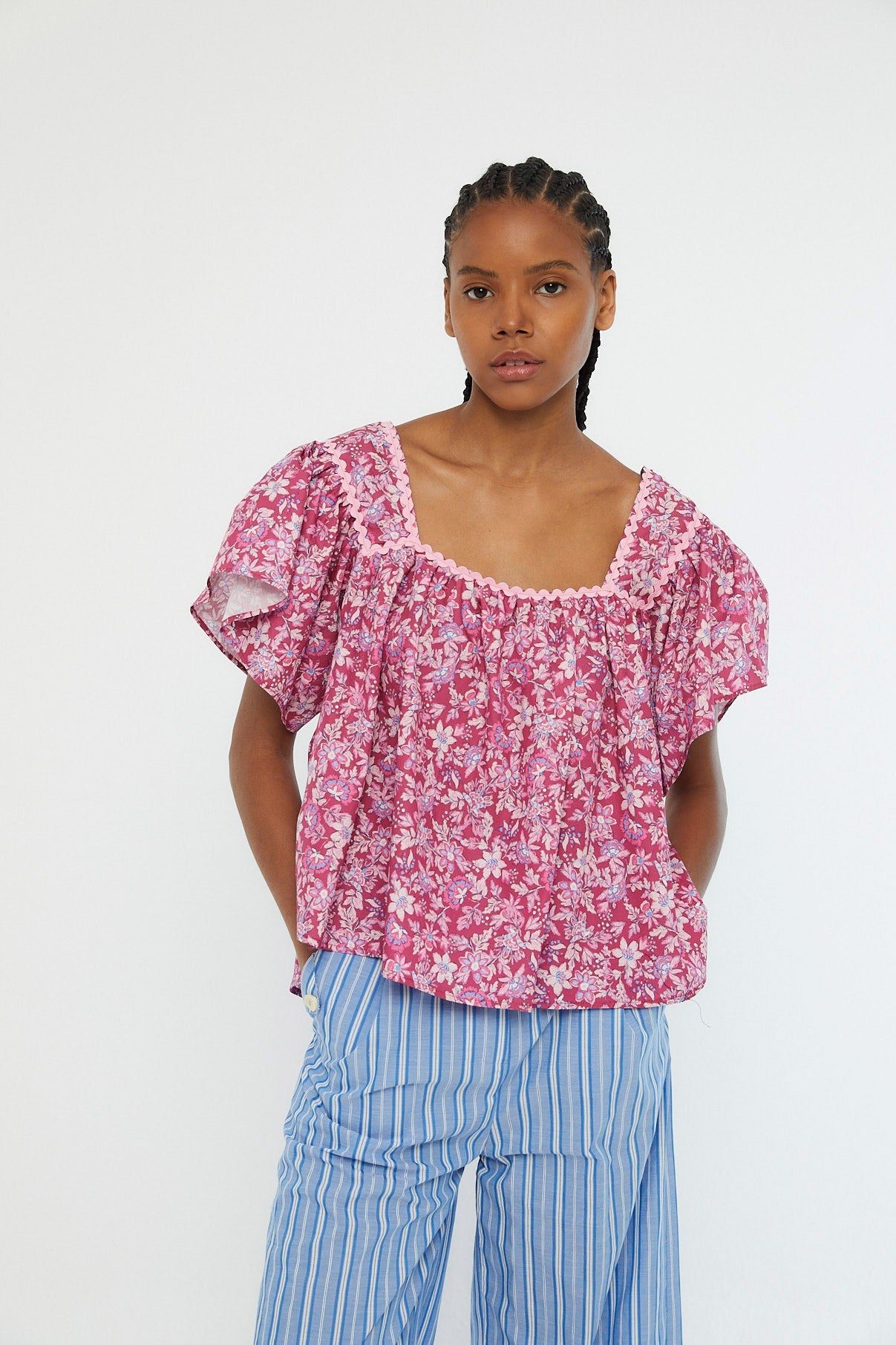 BLUSA MARGARITA PRIMAVERA FRESA