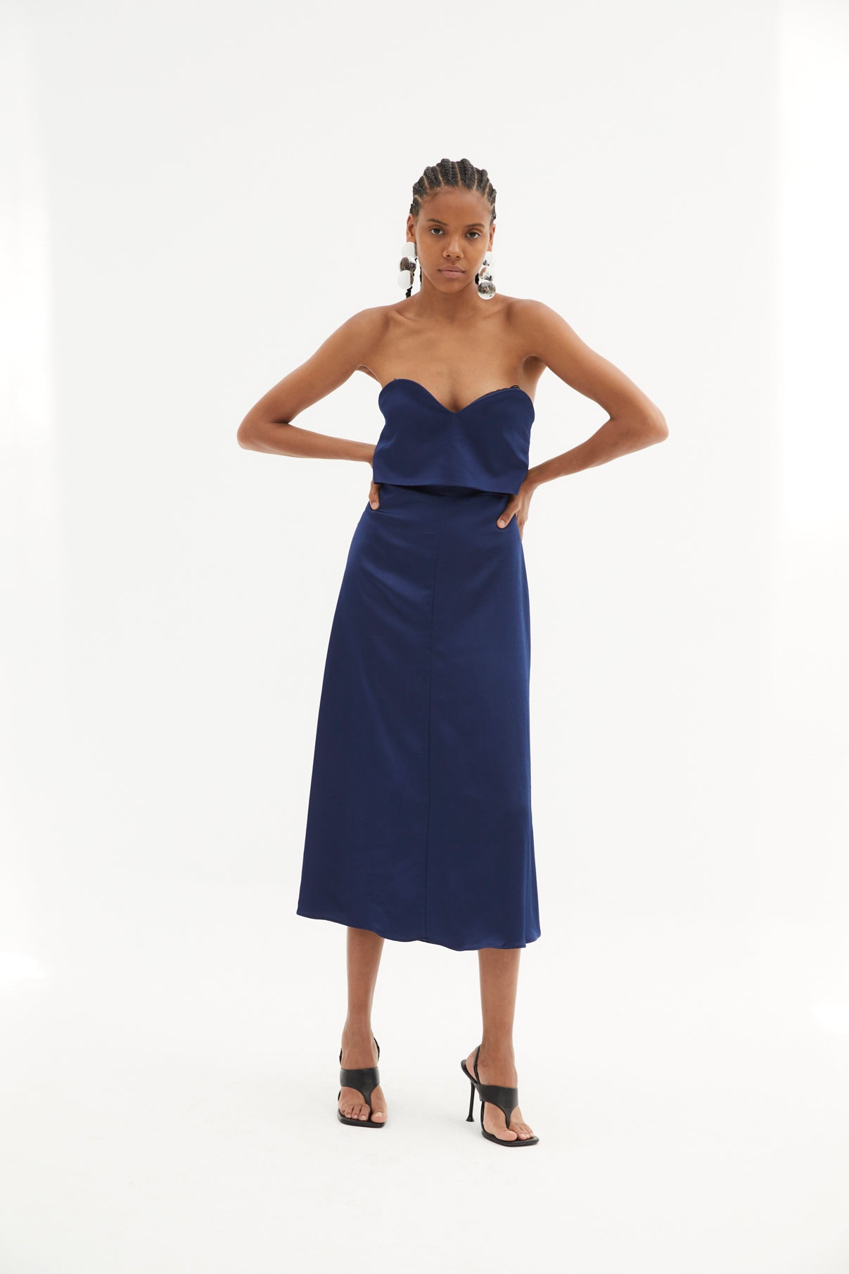 CAROLINA SATIN EVENING DRESS