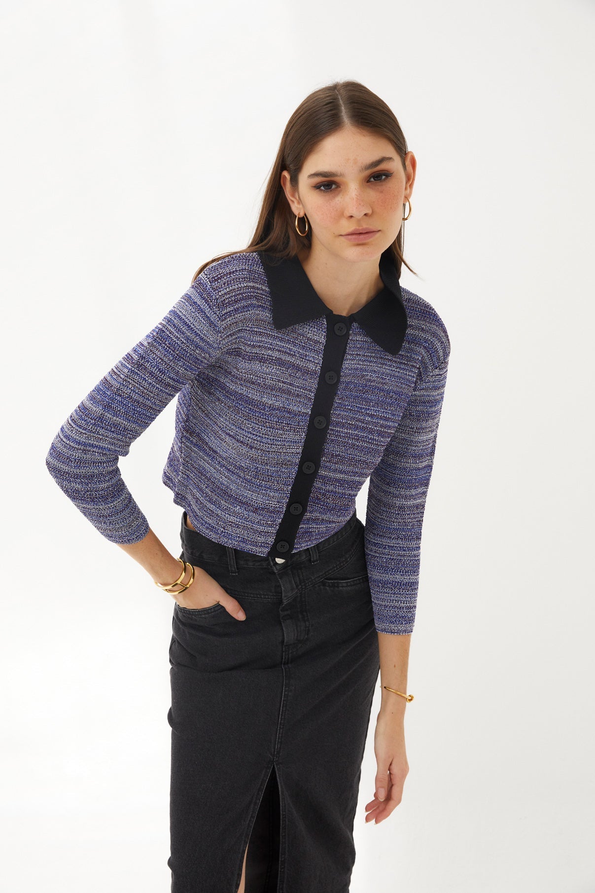CHAQUETA ANTONIA PUNTO MELANGE