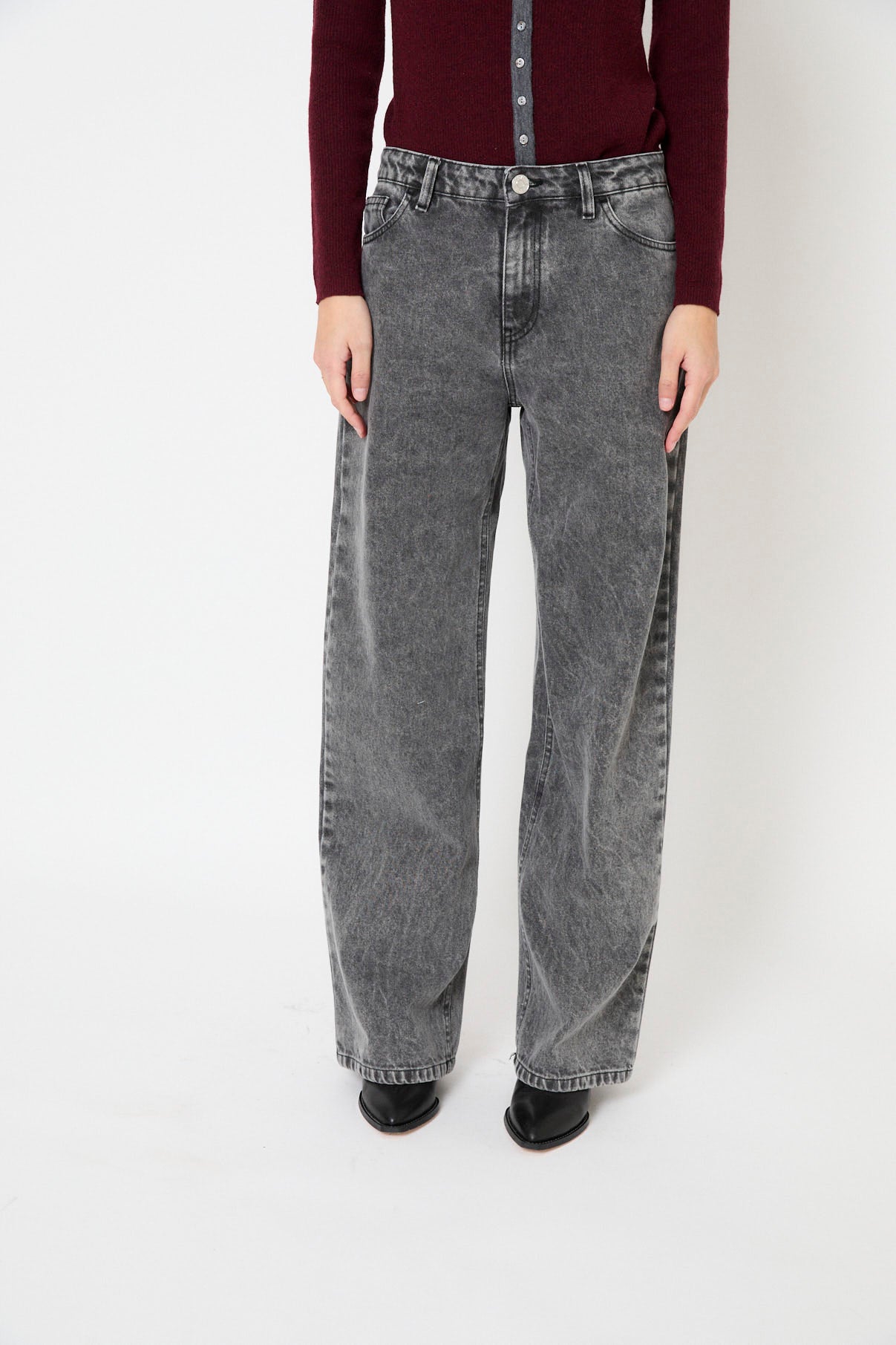 JEANS MONKEY BLEACH GRAY