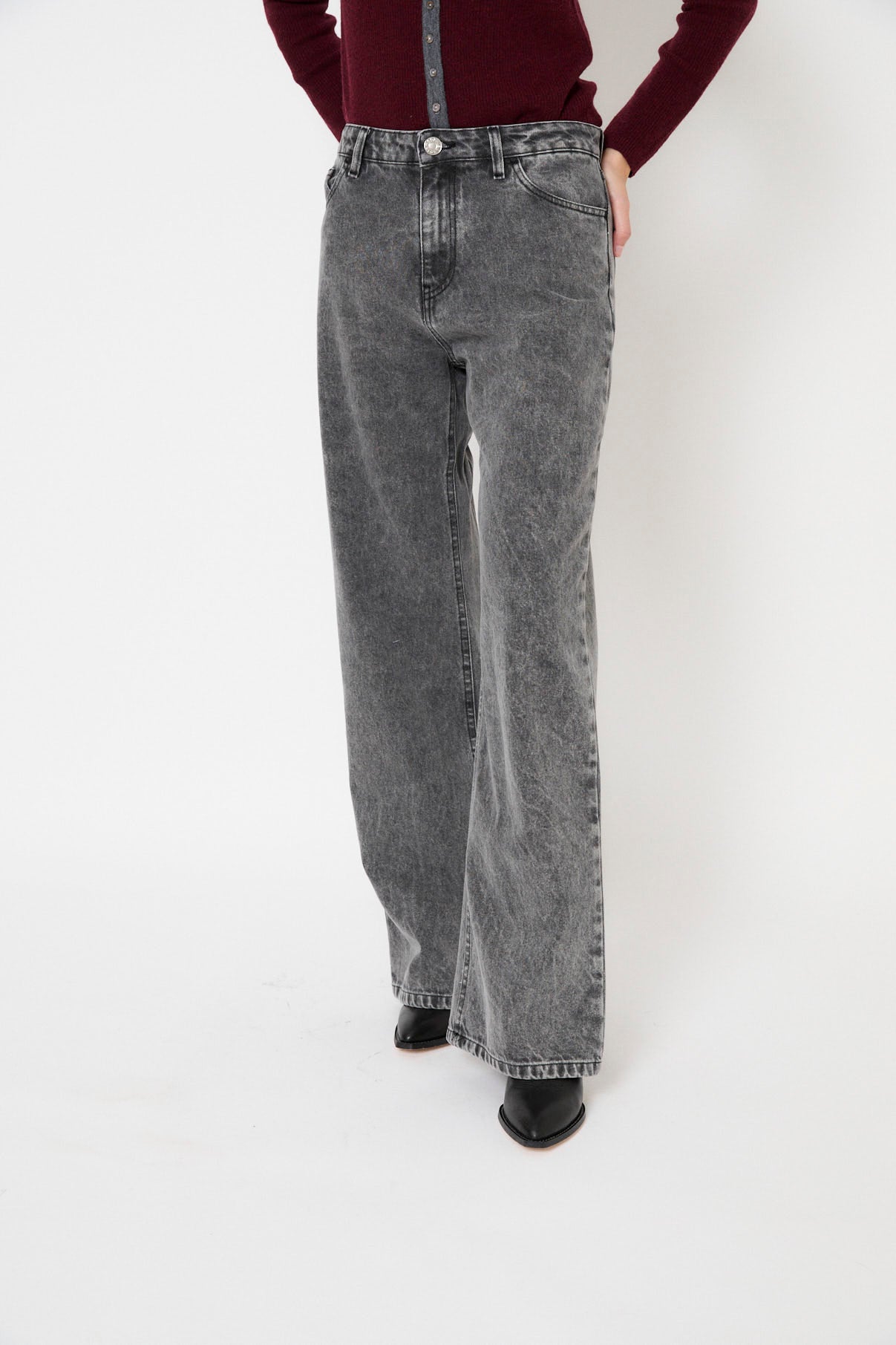 JEANS MONKEY BLEACH GRAY